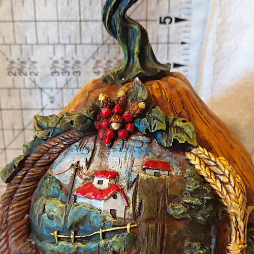 Multicolor resin pumpkin - multicolor,